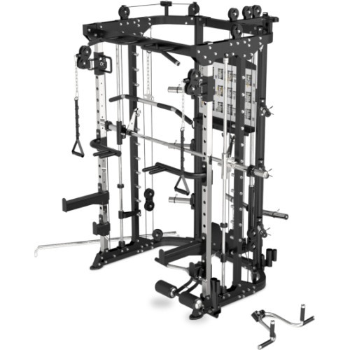 Pivot Fitness FSM-200 funkcionālais Smith trenažieris, melns