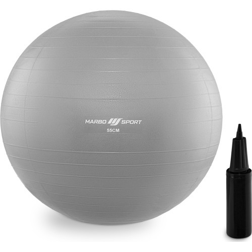 Vingrošanas bumba 55 cm pelēka Marbo Sport