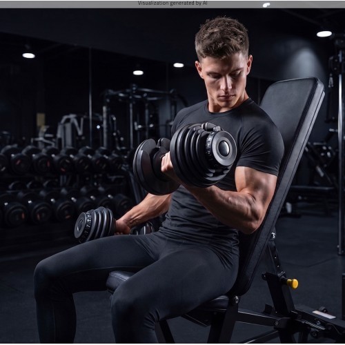 Regulējama hantele 2,5–24 kg UpForm