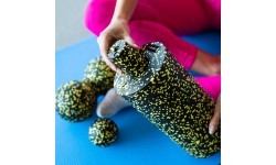 FSBM04 BLACK-YELLOW DOTS MASSAGE SET HMS