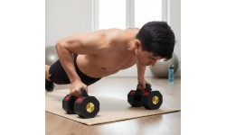 ADJUSTABLE DUMBBELL WITH PUSH-UP BAR AND KETTLEBELL FUNCTION HL05 3in1 HMS