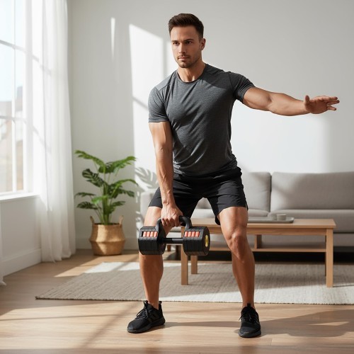 ADJUSTABLE DUMBBELL WITH PUSH-UP BAR AND KETTLEBELL FUNCTION HL05 3in1 HMS
