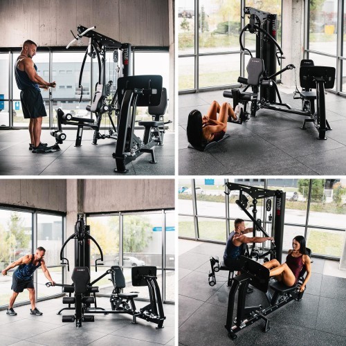 Многофункциональный силовой тренажёр с жимом ногами HMS Tytan 101 Commercial