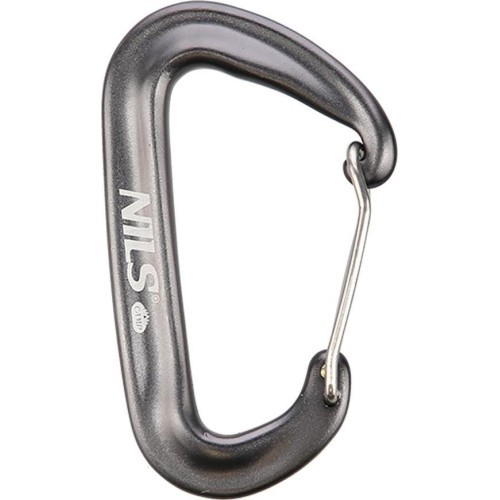 Karabīne NILS Camp NC1707, 12 kN, pelēka
