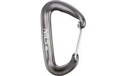 Karabīne NILS Camp NC1707, 12 kN, pelēka