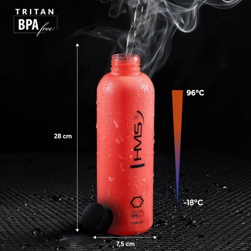 NCD61 TRINKFLASCHE TRITAN RED HMS