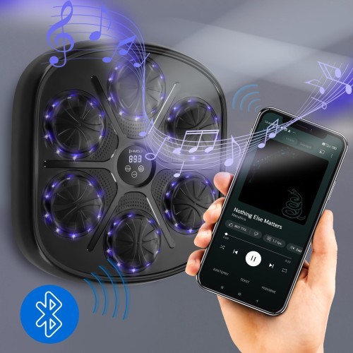 Умная музыкальная боксёрская машина HMS TB03 с Bluetooth и перчатками