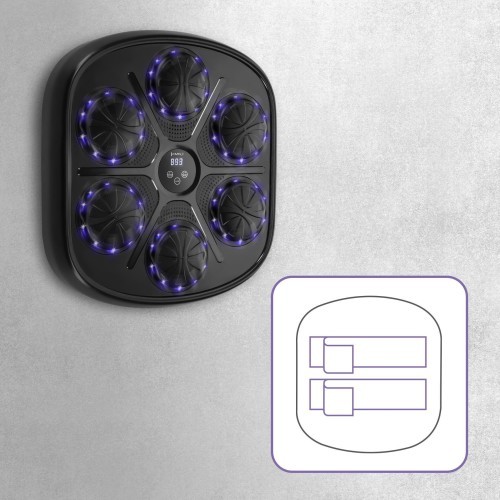 HMS TB03 viedā mūzikas boksa mašīna ar Bluetooth un cimdiem