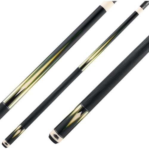 Бильярдный кий Pool Predator Truesplice-16 GEN3 зелёно-жёлтый, Radial, шафт Revo, чёрная пластина Vault, 12,9 мм RAD