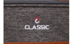 Mīksts biljarda kija somas Classic Challenger, pelēkbrūns, 3/5, 85 cm