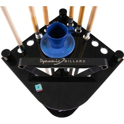 Biljarda kiju statīvs Dynamic Pro II 10 kijām, akrils, spīdīgi melns