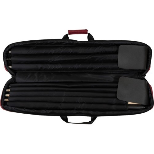 Biljarda kija somiņa CueGuard Classic, bordo, 3/5, 83 cm
