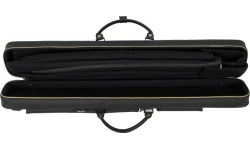 Ciets futrālis biljarda kijai Classic N&A, melns-zils, 2x4, 85 cm