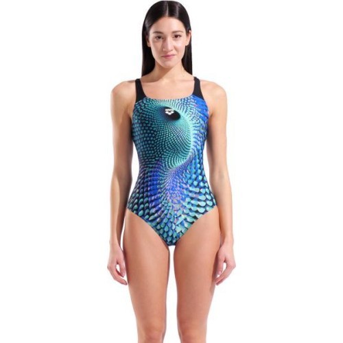 Sieviešu peldkostīms Peacock Swim Pro Back, zaļš/melns, 36 - 555
