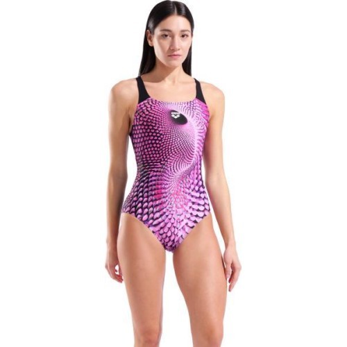 Peacock Swim Pro Back sieviešu peldkostīms Multi Pink-Black 36 - 550