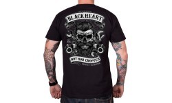 T-krekls Black Heart Respect Tradition - Melna