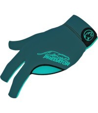 Billiard Glove, Predator Second Skin, 3-Finger, grün-teal, to wear on left hand, L&XL