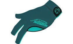 Billiard Glove, Predator Second Skin, 3-Finger, grün-teal, to wear on left hand, S&M