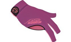 Biljarda cimds Predator Second Skin, 3 pirkstu, violeti rozā, kreisajai rokai, S&M