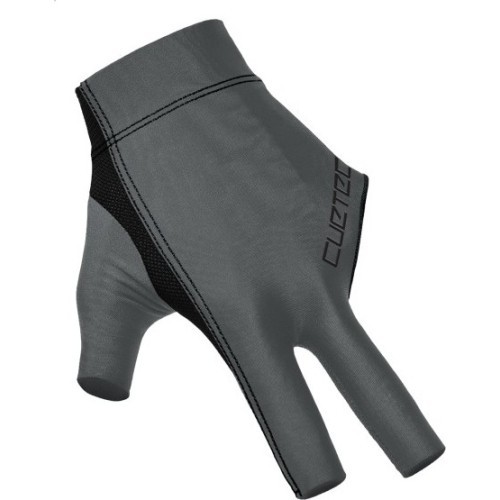Biljarda cimds Cuetec Axis, 3 pirkstu, Ghost Edition, kreisajai rokai, L