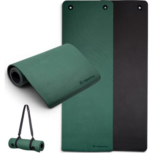 Exercise Mat inSPORTline Kikami 180 x 61 x 0.8 cm - Dark green-black