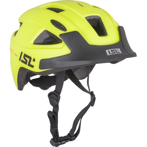 Children’s Bike Helmet w/ LED Light ISL Lumiro - Neon yellow