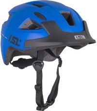 Bērnu velosipēdista ķivere ar LED gaismu ISL Lumiro - Racer zila