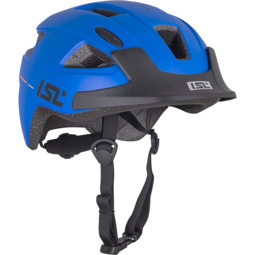 Bērnu velosipēdista ķivere ar LED gaismu ISL Lumiro - Racer zila