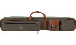 Mīksts futrālis biljarda kijai Classic Pocketstyle, zaļš-brūns, 3/5, 85 cm