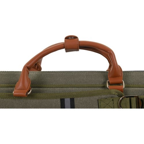 Mīksts futrālis biljarda kijai Classic Pocketstyle, zaļš-brūns, 3/5, 85 cm