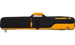 Mīksts biljarda ķija somiņa Classic CueBuddy, melni dzeltena, 3/5, 83 cm