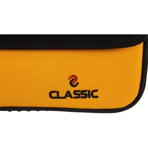 Mīksts biljarda ķija somiņa Classic CueBuddy, melni dzeltena, 3/5, 83 cm