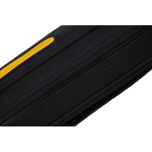 Mīksts biljarda ķija somiņa Classic CueBuddy, melni dzeltena, 3/5, 83 cm