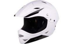 Bērnu ķivere FORCE DOWNHILL Junior, izmērs S-M (54-58 cm), balta