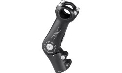 Stūres iznesums FORCE S6.3 regulējams 25,4/110mm (melns)