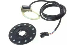Electric bike speed sensor // round, 12 magnets, with cable