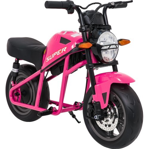 Elektriskais motocikls SUPERMOTO, rozā