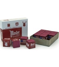 Cue Chalk, Master, Burgundy, 12 pc. Pack