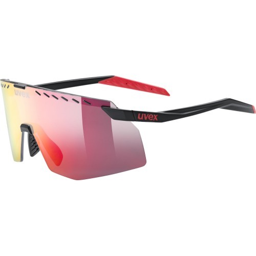 Brilles Uvex Pace Stage black matt / mirror red