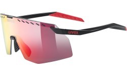 Brilles Uvex Pace Stage black matt / mirror red