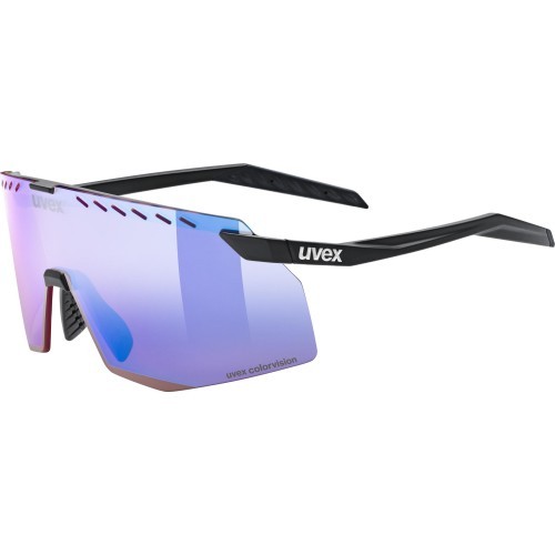 Brilles Uvex pace stage CV black matt / mirror blue