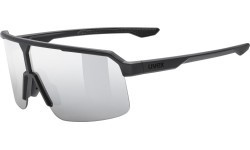 Uvex Ramp Glasses, Black Matt / Mirror Silver