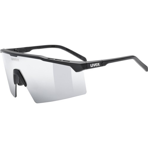 Uvex Flowline sunglasses, black matt / mirror silver