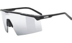 Uvex Flowline brilles, black matt / mirror silver