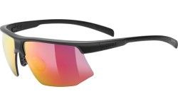 Glasses Uvex aerios black matt / mirror red