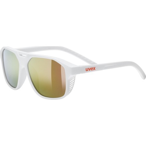 Uvex Cosmic White Matt / Mirror Red Glasses