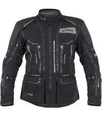 Motocikla jaka W-TEC Aircross - Melns un pelēks
