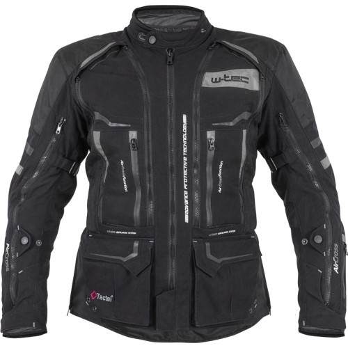 Motorcycle Jacket W-TEC Aircross - Black and grey