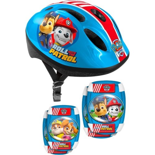 Bērnu ķiveres un aizsargu komplekts Paw Patrol