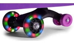 Гравитационная машинка для детей со светодиодными колёсами, фиолетовая ECOTOYS